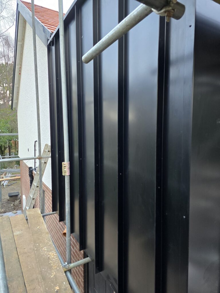 Aluminium Fascia, Soffit & Standing Seam Cladding Detail