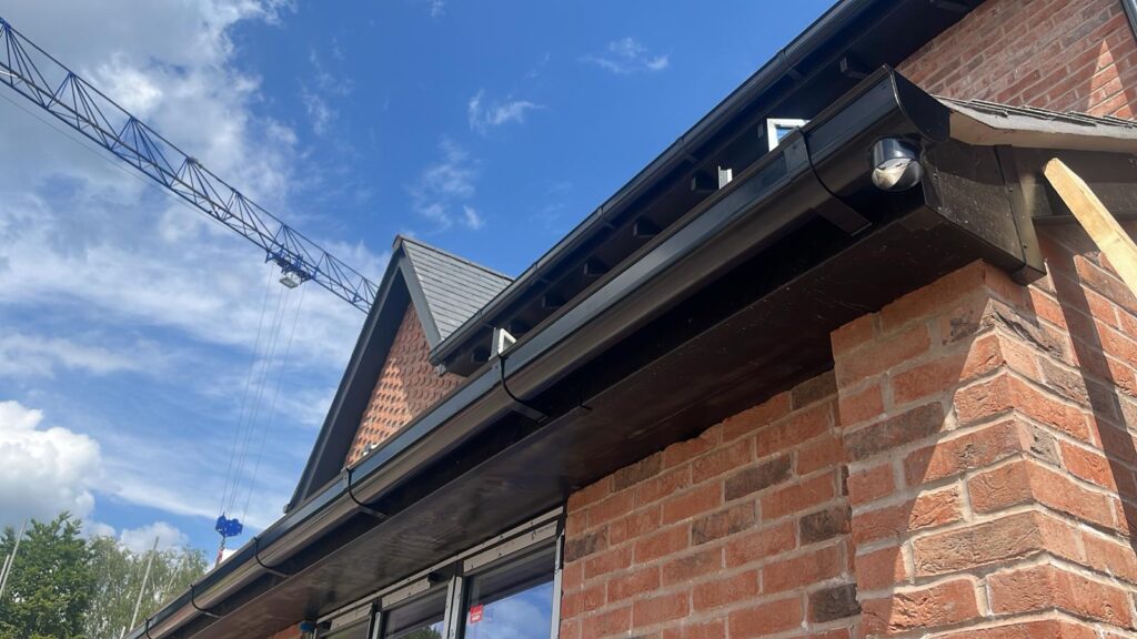 gutter upgrade on a new-build property