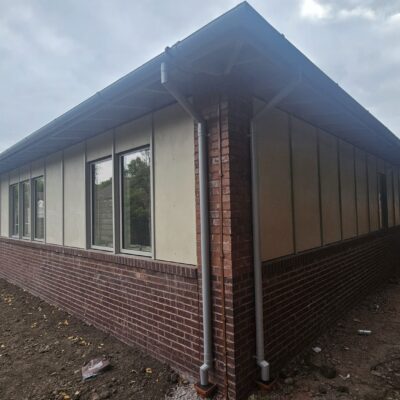 half round gutters and downpipes