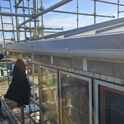 Half Round Aluminium Guttering and Downpipes