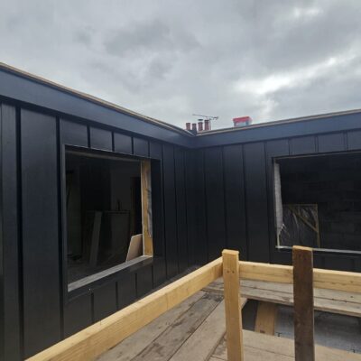 aluminium standing seam dormer