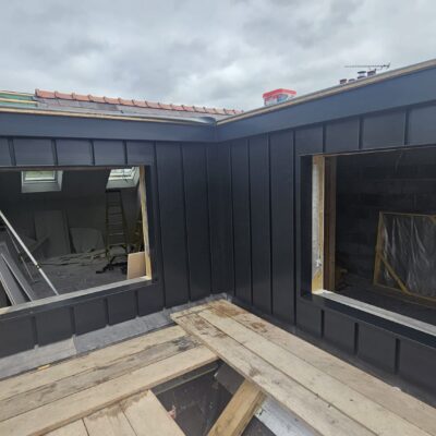 aluminium standing seam dormer