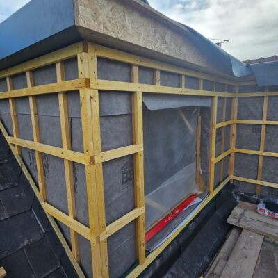 aluminium standing seam dormer