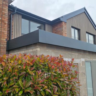 architectural aluminium on a residential building