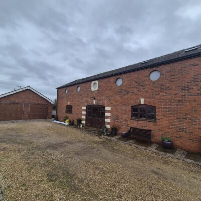 aluminium rainwater goods on a domestic property