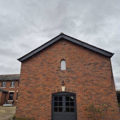 aluminium fascia cover on the side of a house