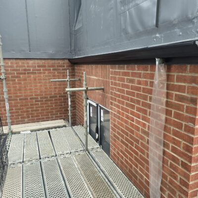 seamless guttering and temporary downpipes