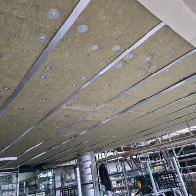 large-scale aluminium soffit detail