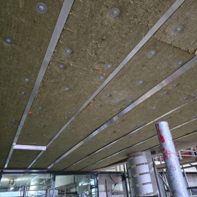 large-scale aluminium soffit detail